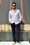 Men'S, Casual, Summer-Spring, 100% Cotton, Regular-Fit, Linen Woven Shirt G-17 - 3