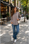 New Women's Woven Modal Fabric Long Sleeve Shirt with Back Tie Detail - 3