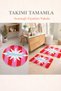 Digital Non-Slip Washable Colorful Round Modern Bath Mat Bathroom Rug Bathroom Decor 80X80 cm - 2