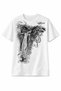 Black Vintage Angel Printed Unisex T-Shirt - 4