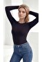 Women's Long Sleeve Round Neck Bodysuit - 3