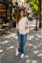 New Women's Woven Modal Fabric Back Tie Detailed Long Sleeve Shirt - 2