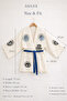 Handmade Muslin Kimono Shorts Set, Evil Eye, Hamsa Design, Oversize Fit, Breathable Cotton Summer - 4