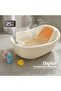 Foldable Baby Bathtub with Anti-Skid Base | Portable Bath Tub for Babies 0-3 Years (Yellow) - 7