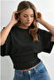 Natural Viscose Blouse with Wide Sleeves and Fitted Waist - 2