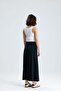 Black Modal Fabric Premium Long Skirt 31058 - 6