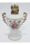 Floral Patterned Antique Porcelain Gas Lamp 030 - 2