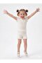 Girl's Summer Stone Detailed Shorts Set 1-8 Years - Comfortable & Stylish Combination