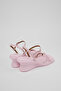 Louise Sandal Women's Pink Leather Sandals - 3
