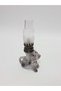 Antique Porcelain Gas Lamp with Dog Figure 014 - 2