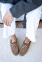 Ludwi Lace Detailed Mink Genuine Leather Loafer - 4