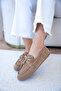 Ludwi Lace Detailed Mink Genuine Leather Loafer - 5