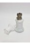 Antique Porcelain Gas Lamp with Embossed Floral Motif 019 - 4