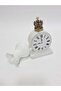 Antique Porcelain Gas Lamp with Clock Motif 031 - 4