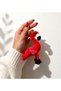 Plush Flamingo Keychain – Soft Textured Adorable Design