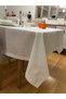 Çeyizlik Lotus Lace Detailed Tablecloth Set – Runner + 12 Napkins |   In a Special Box |   Off-White - 2