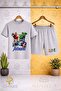 Children's Marvel 4Lu Avangers Printed Crew Neck 3-Piece T-Shirt - Shorts Set - 3