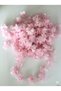 Chiffon Fabric Layered Floral Ribbon 2 Meters 24 Pieces, Decorative Ready-Made Flower, Hobby and Design Material