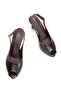 Women's Open-Back Heeled Shoes 3109 Brown - 5