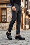Mateo X Black Men's Leather Shoes - 5