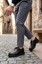 Mateo X Black Men's Leather Shoes - 6