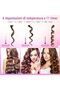 Automatic Cordless Auto Hair Curler With Accessories Black/Pink - 5