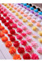 Chiffon Fabric Layered Floral Ribbon 2 Meters 24 Pieces, Decorative Ready-Made Flower, Hobby and Design Material - 2