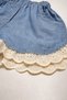 Baby Girl 2-Piece Set Lace Collar Tie Detail Blouse Ruffle Shorts Holiday Special Occasions Daily - 3