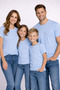 Family Kids Combination Oversize T-Shirt Twin T-Shirt Mixed Plain Printed (Sold as a Single Item)