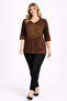 Women's Plus Size Brown, Stone Detailed Tunic 65N32428 - 7