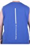 Plus Size Printed Sleeveless T-Shirt Life Is Never 26121 Cobalt Blue - 3