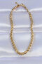 316L Steel Gold Color Barley Model Necklace - 2