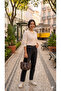 Modern Daily Hand and Shoulder Bag with Drawstring Detail and Adjustable Long Strap - 6