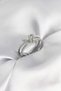 Silver Color Pearl and Zircon Stone Knot Women's Ring