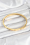 316L Steel Gold Color Zircon Stone 65 mm Women's Handcuff Bracelet