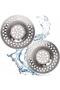 2-Piece Portable Stainless Steel Sink Strainer 7 cm Drain Filter Kitchen Bathroom Anti-Clogging - 3