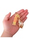 Marble Patterned Seashell Keychain – Stylish Bag & Key Accessory with Shiny Hologram Strap - 2