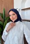 Dalga Crash Soft Scarf Navy Blue - 4