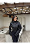 Women's Cropped Leather Jacket Stand Collar Biker Motorcycle Model Stylish Short Coat - 6
