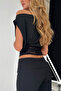 Lace Detailed Boat Neck Blouse - 5