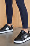 Women's Comfortable Sneaker Black-White Sports Shoes - 6