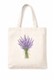 Lavender Bunch Printed Raw Cloth Bag, Shoulder Bag, Shopping Cloth Bag, Sublimation Printed - 2