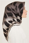Sura Silk Scarf Black, Smoked, Gray, Light Mink - 2