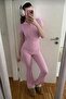 2-Piece Sports Tracksuit Set Flexible Lycra Slim Fit - 3
