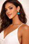 Embossed Round Shape Drop Earrings |   Modern Statement Design |   Stylish & Timeless Earrings - 3