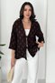 Women's Tied Textured Kimono Cardigan – Loose Summer Cardigan - 3
