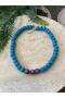 Glass Bead Natural Stone Pearlescent Necklace - 2