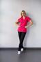 Top Fuchsia Bottom Black Lycra Nurse Doctor Uniform Unisex Surgical Suit Mitra Set Scrubs Uniform - 2