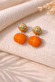 Embossed Round Shape Drop Earrings |   Modern Statement Design |   Stylish & Timeless Earrings - 2
