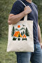 Camping Themed Raw Cloth Bag, Shoulder Bag, Shopping Cloth Bag, Sublimation Printed Cloth Bag - 4
